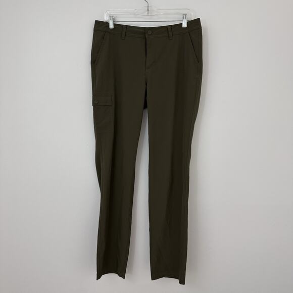Eddie Bauer Womens 8 Green Top Out Ripstop Pants Full Length Camping Hiking - Picture 1 of 6